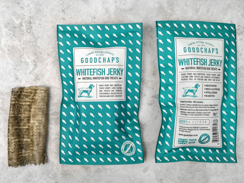 Whitefish Jerky pour chiens - Friandises à mâcher sans plastique