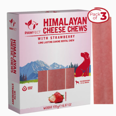 Fromage à mâcher de l'Himalaya pour chiens - Fraise