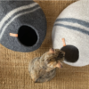 Lit pour animaux de compagnie Cat Caves Cocoon gris clair