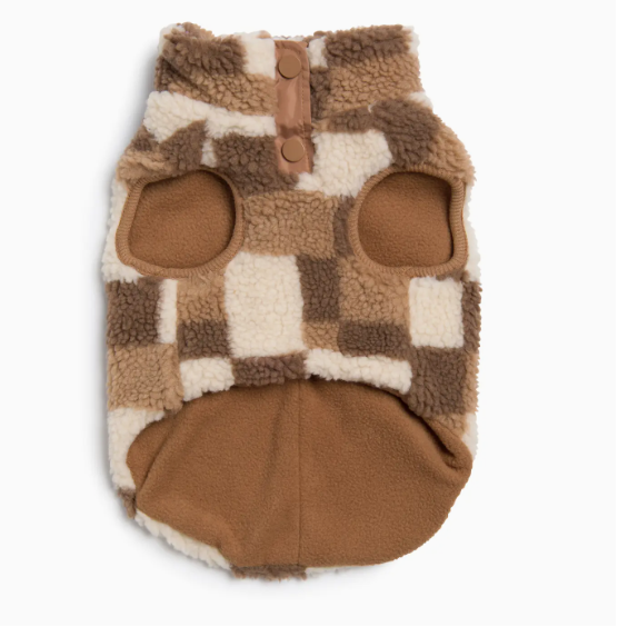 Polaire Sherpa pour chiens - Patchwork - 3 coloris