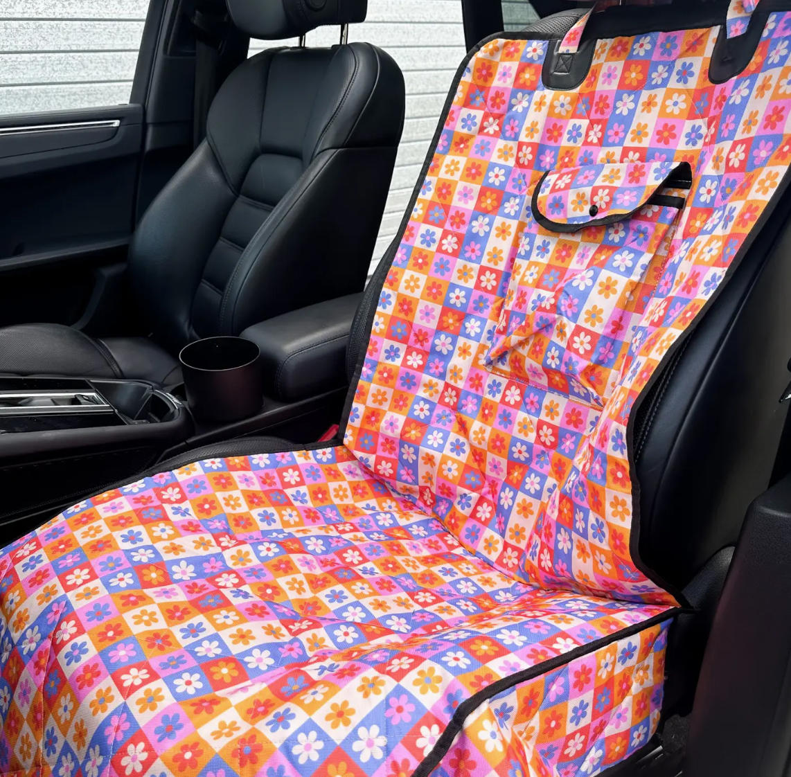 Housse de siège de voiture pour chiens – “Daisies For Days”
