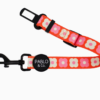 Laisse de sécurité pour chien en voiture - Motif fleurs