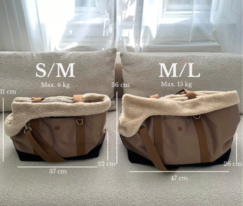 Sac de transport pour Chien avec doublure douce en polaire