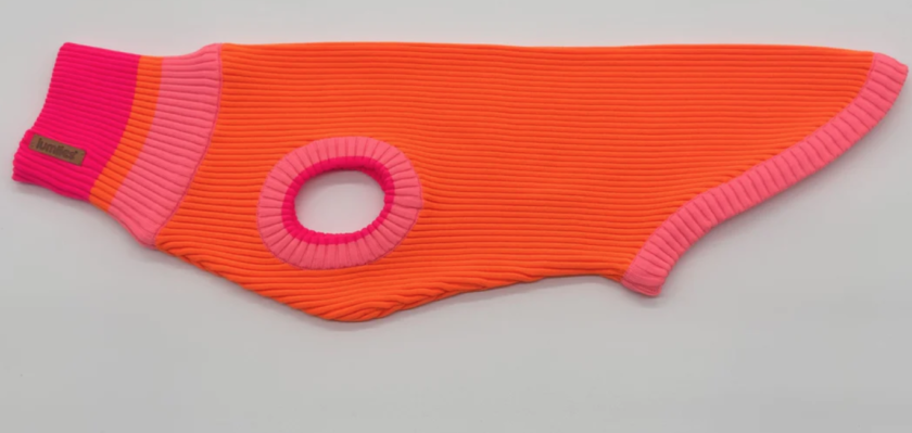 Pull à col roulé réfléchissant pour chiens - Tangerine