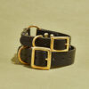 Collier en cuir noir
