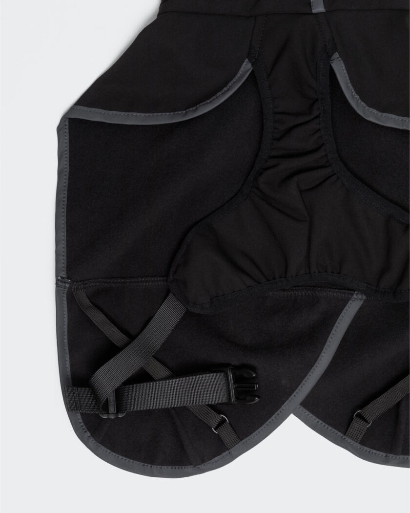 Imperméable pour chien - bandes réfléchissantes - Noir