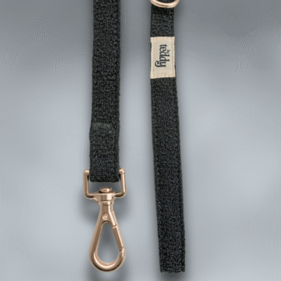 Laisse en bouclette marine