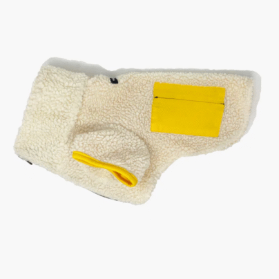 Polaire sherpa pour chiens - Jaune