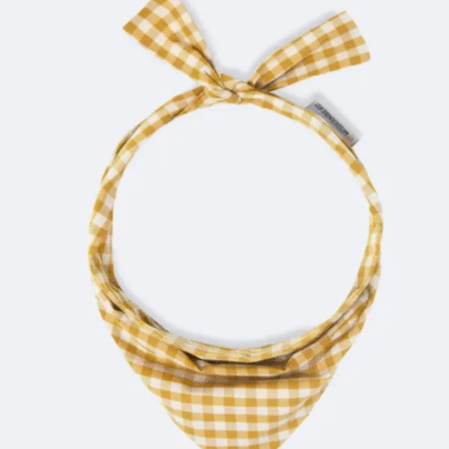 Bandana  vichy moutarde