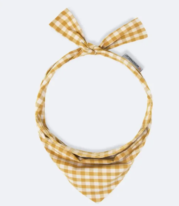 Bandana  vichy moutarde
