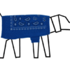 Pull pour chiens 100% laine motif bandana