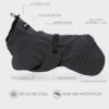 Imperméable réfléchissant pour chien - Noir
