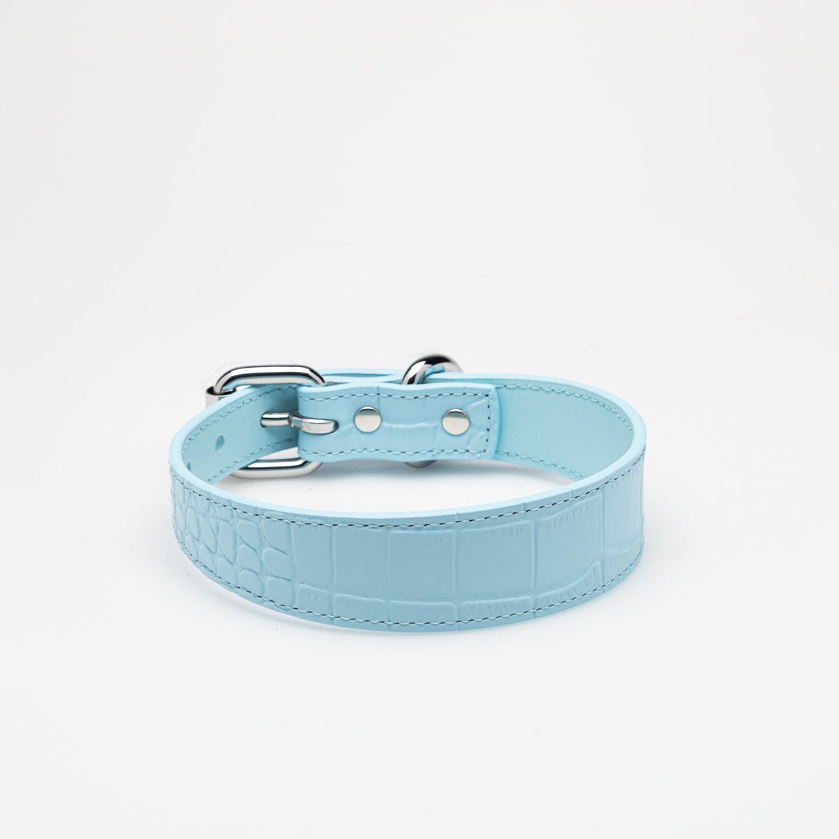 Collier pour chien Croco Baby Blue