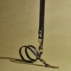 Longue laisse ajustable en cuir | Noir