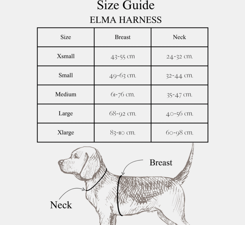 Harnais pour chien Elma  ( 2 coloris )