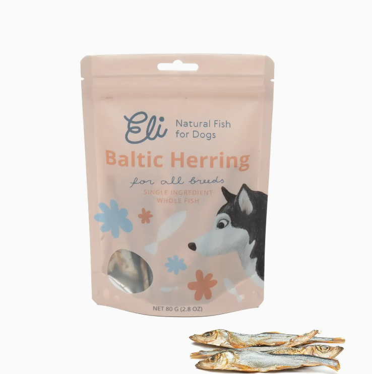 Friandises pour chiens 100 % naturelles de hareng de la Baltique séché
