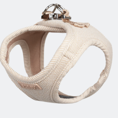 Harnais Tweed Cream Pink