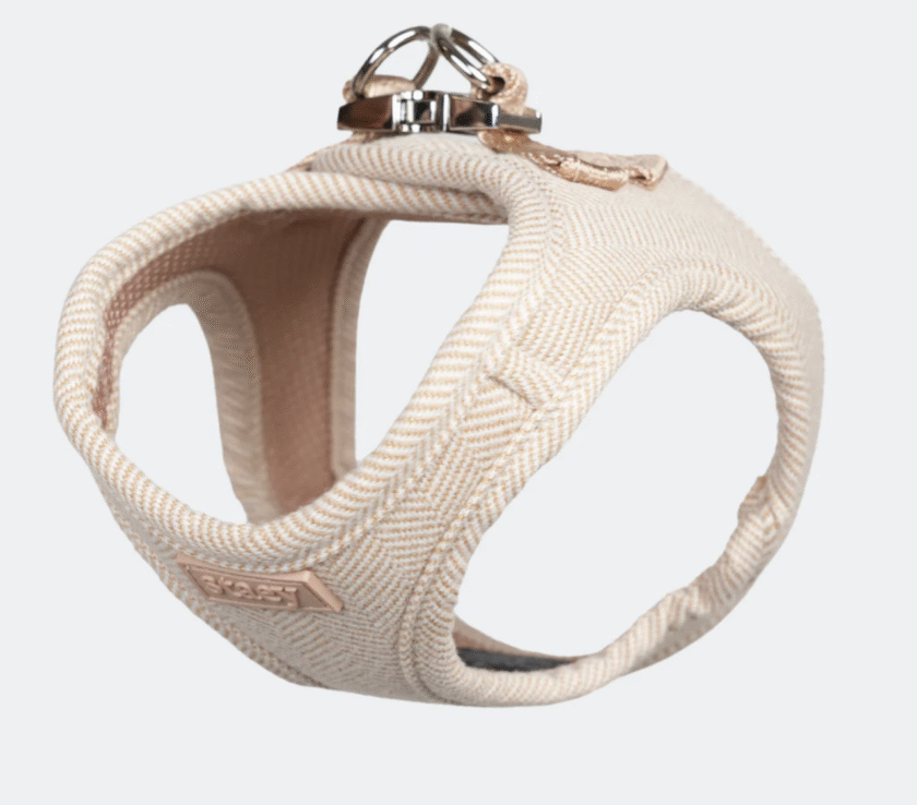 Harnais Tweed Cream Pink