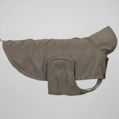 impermeable marron glacé
