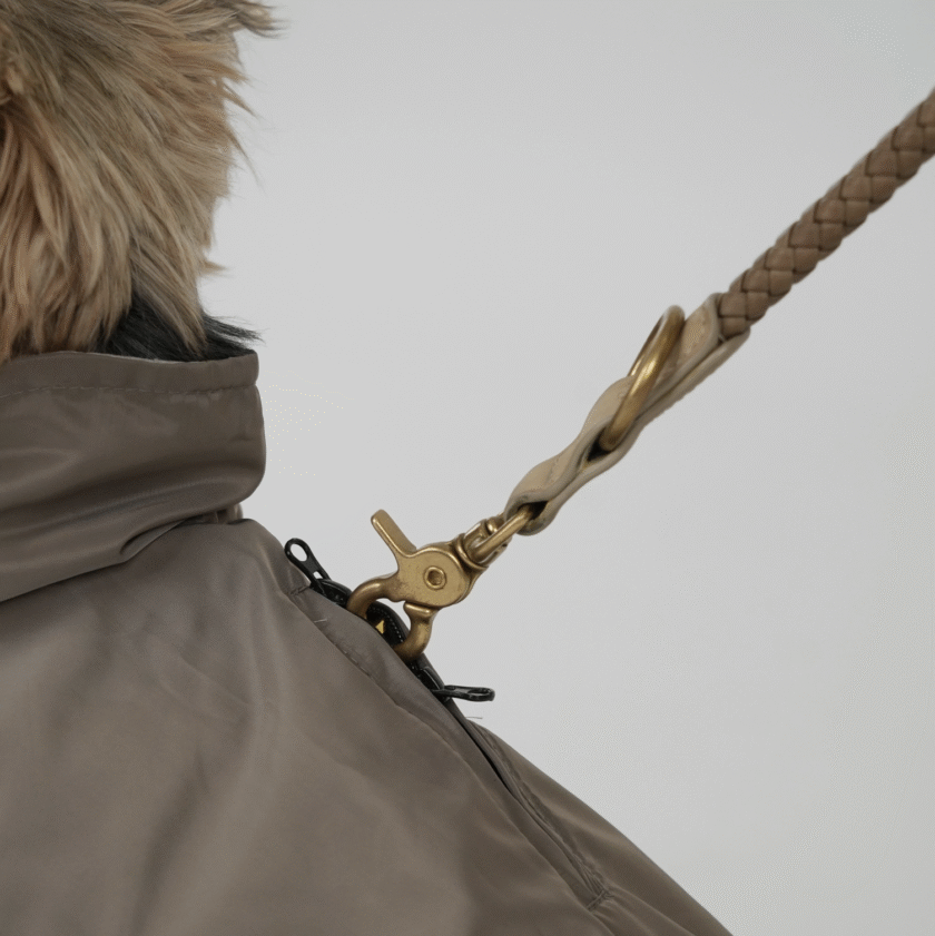 impermeable marron glacé
