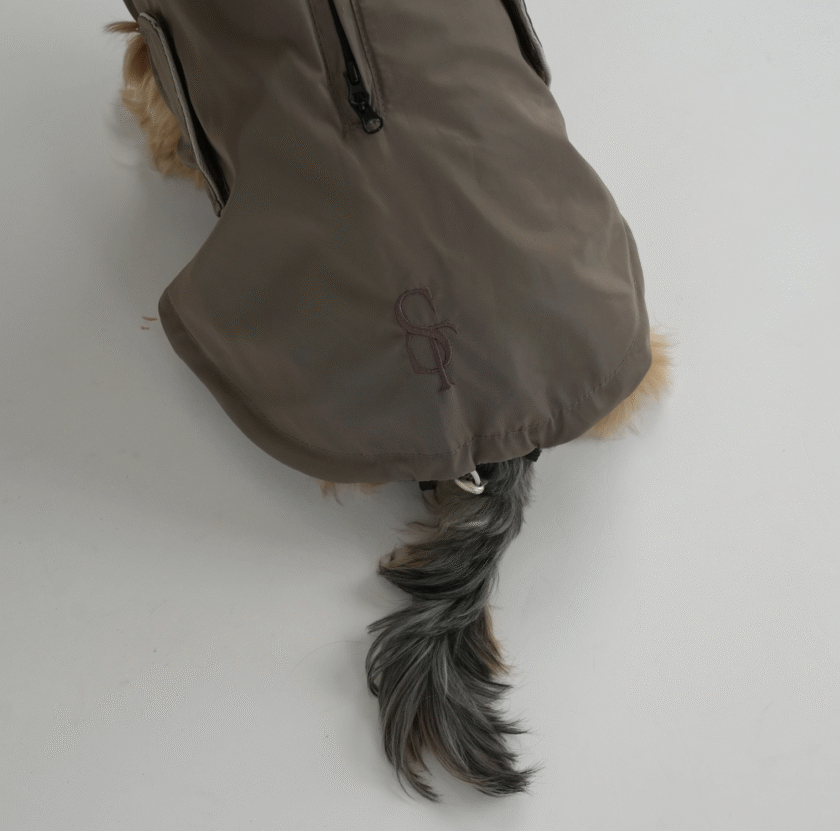 impermeable marron glacé