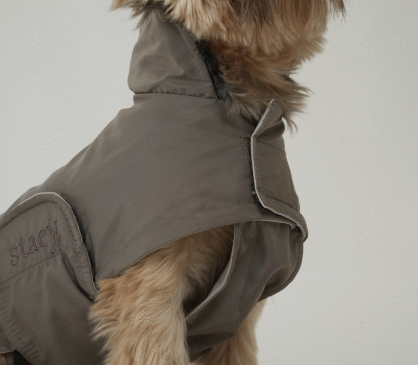 impermeable marron glacé