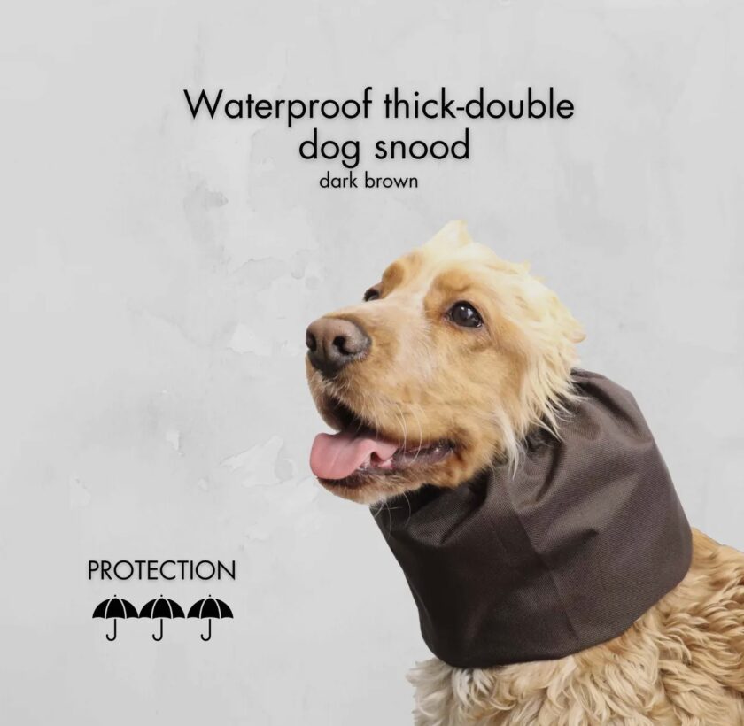 Snood waterproof chocolat