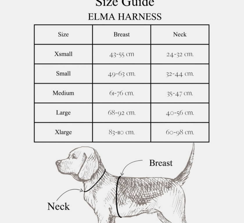 Harnais pour chien Elma - Rose