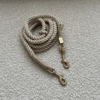 Laisse main libre Beige