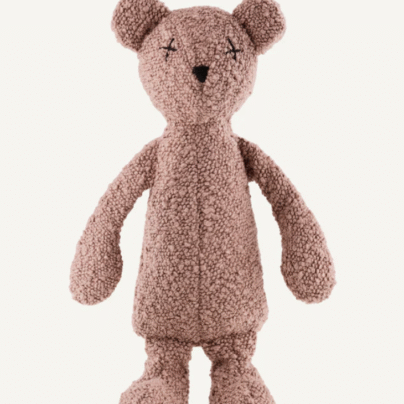 Teddy en bouclette Rose