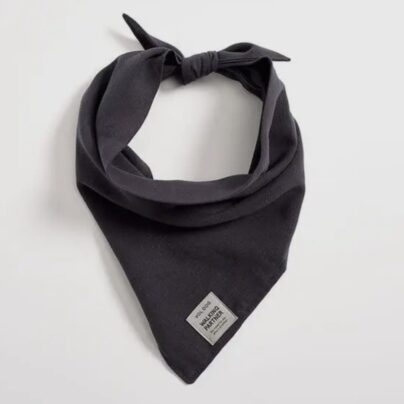 Bandana 100% Lin - charcoal