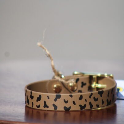 Le Collier Biothane Leopard