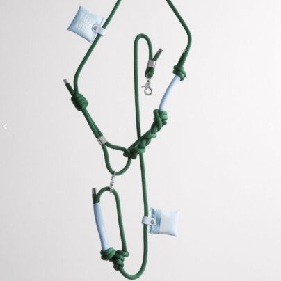 Laisse multi position water green