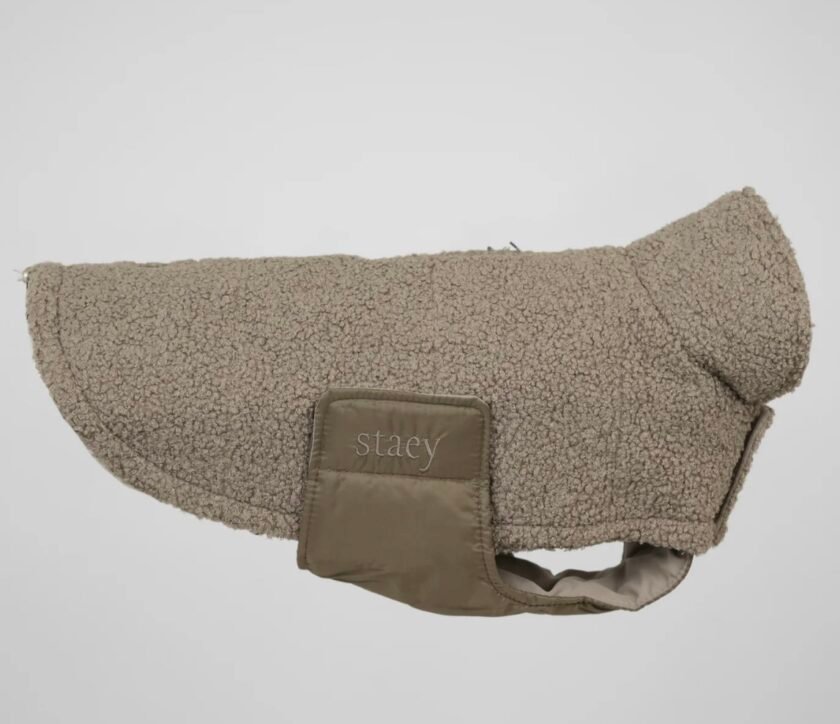 Manteau en bouclette beige