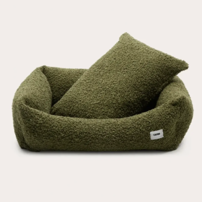 Bed Cuadra bouclette vert