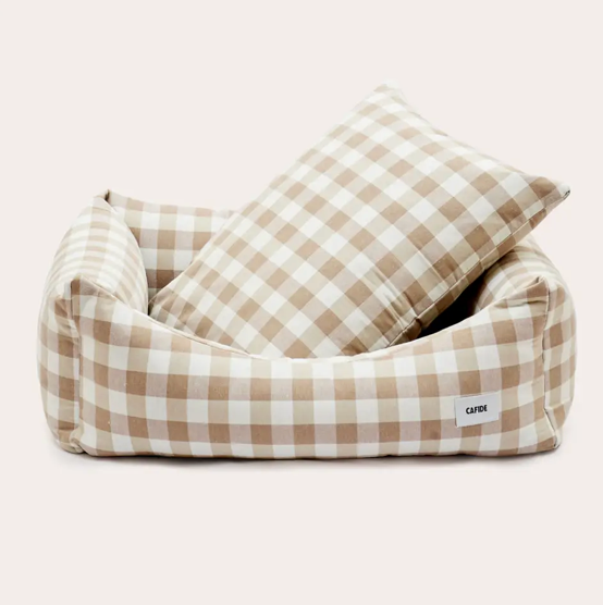 Lit pour chien Vichy Beige, Snozy