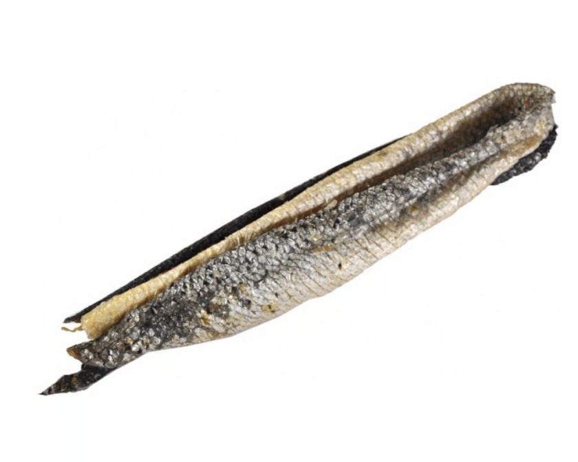 Peau de saumon séchée
