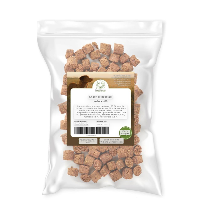Capture d’écran 2026-04-16 à 14.49.36 Snack aux insectes – Friandises hypoallergéniques pour chiens & chats