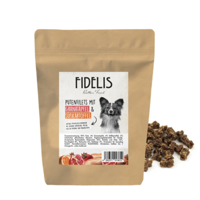 Friandises d´entrainements Dinde avec grenade et patate douce 100g